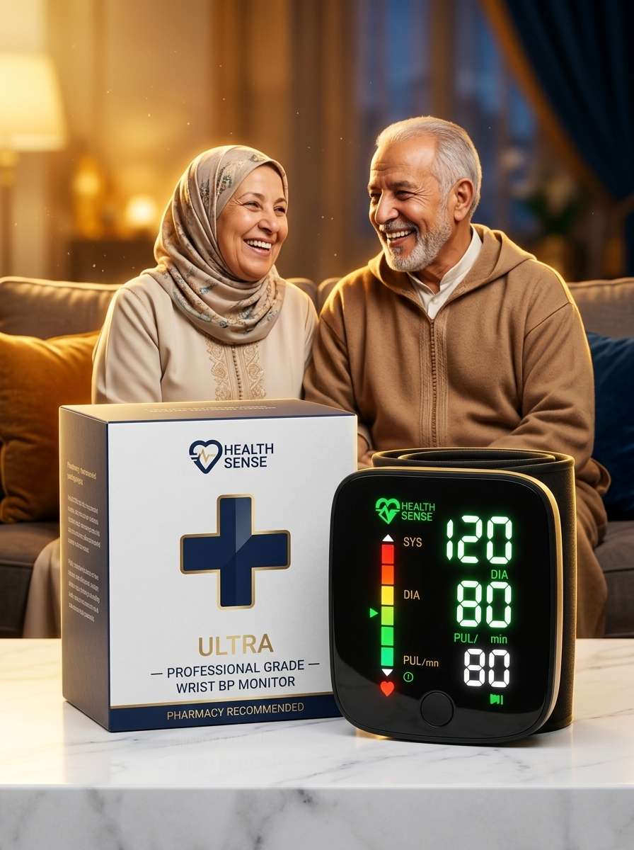 جهاز قياس ضغط الدم للعائلة المغربية — Tensiomètre Health Sense parents marocains livraison