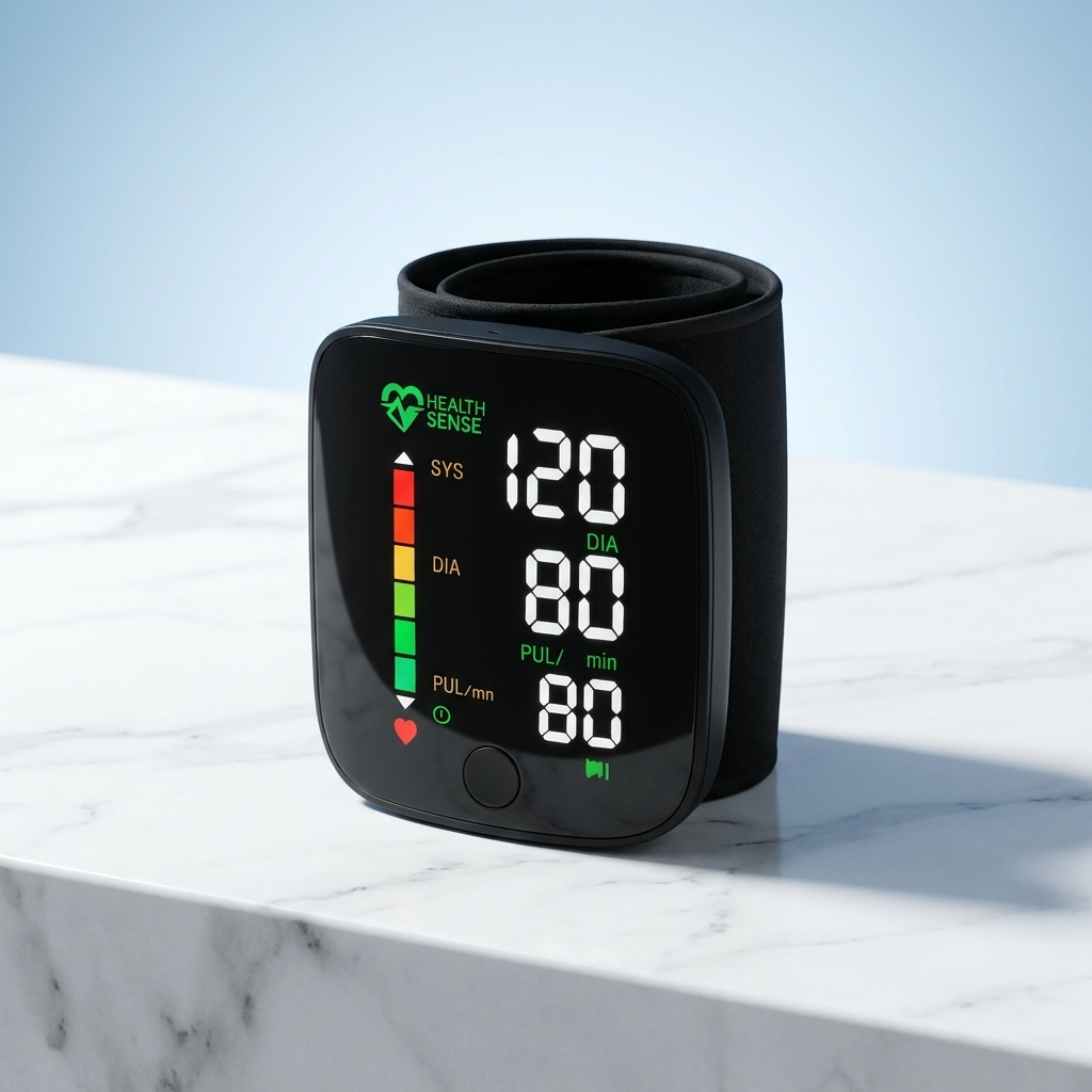 جهاز قياس ضغط الدم Health Sense — Tensiomètre numérique studio produit Maroc